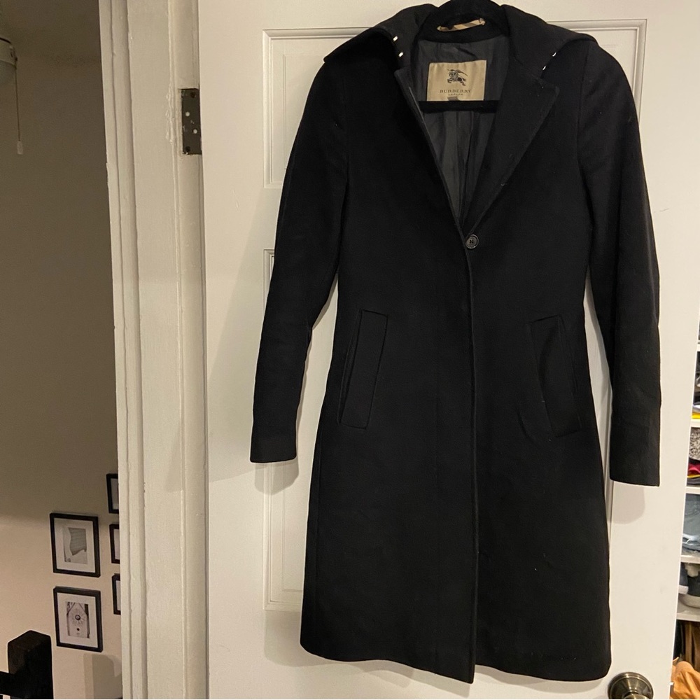 Burberry Back Wool and Cashmere Coat